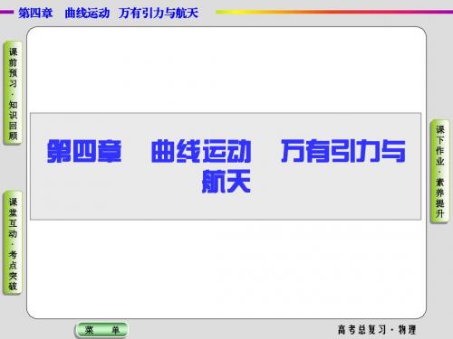 2019高考物理一轮复习课件4.1曲线运动运动的合成与分解