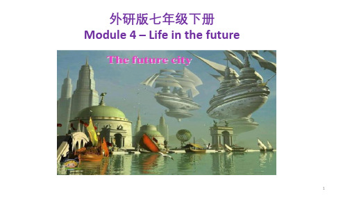 外研版七年级下册 Unit 4 Life in the future PPT课件