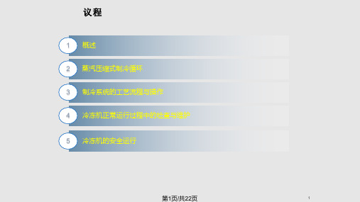 冷冻机原理与操作PPT课件
