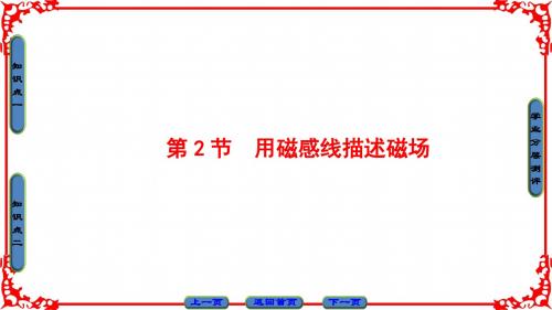 鲁科版高中物理选修3-1 第5章 第2节用磁感线描述磁场 名师公开课优质课件(35张)