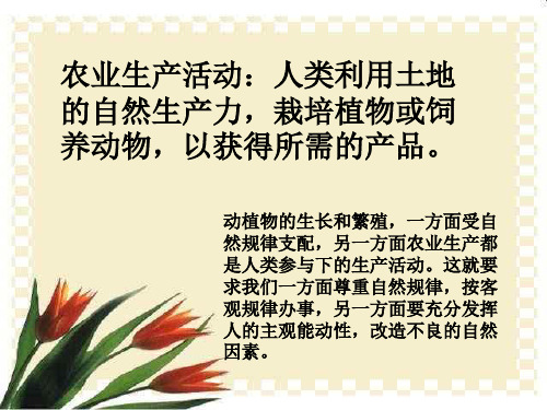 高一地理农业生产活动1(PPT)5-4