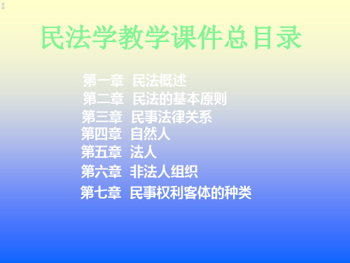 民法学课件完整版