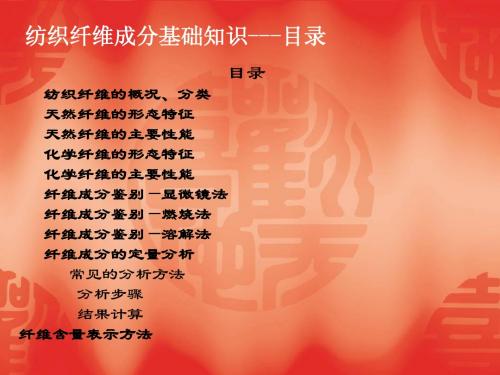 纺织纤维成分双基材料汇总