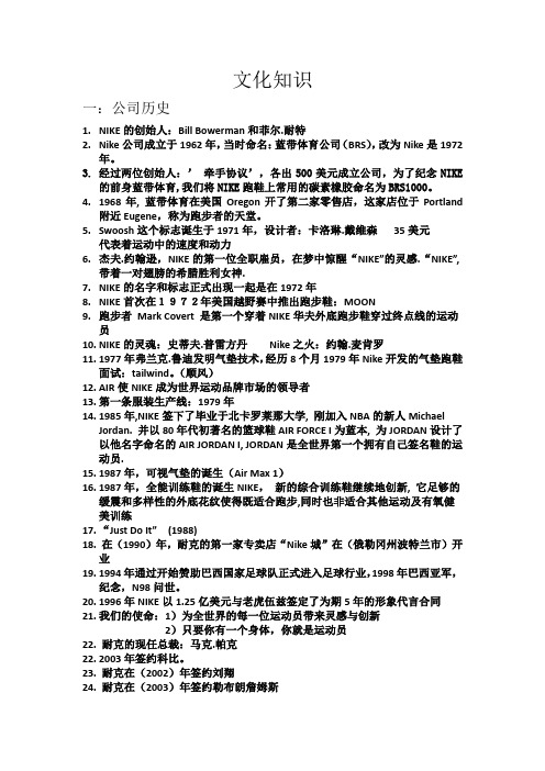 Nike历史知识