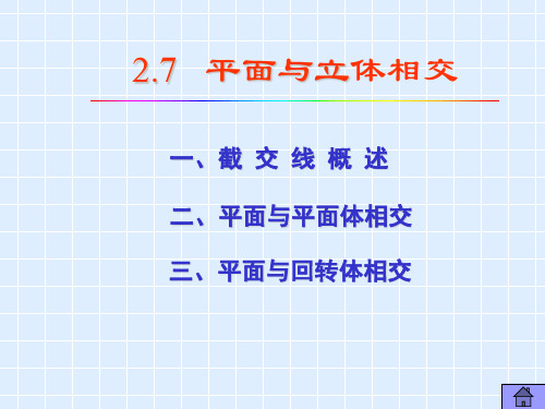 工程制图-7-平面与立体相交
