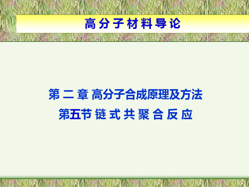 链式共聚合ppt课件