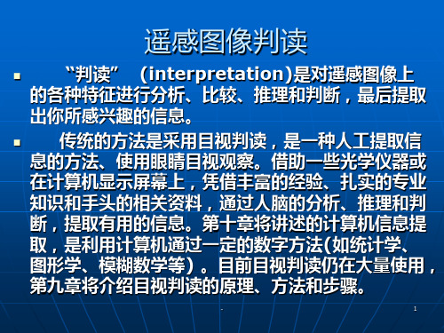 09第九章-遥感图像目视判读PPT课件