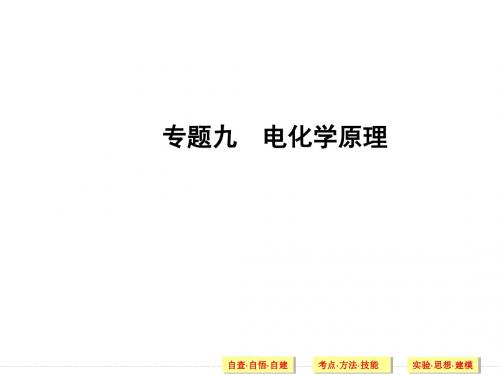 创新设计2018届高考化学二轮专题复习四川专用上篇专题九 电化学原理共57张PPT