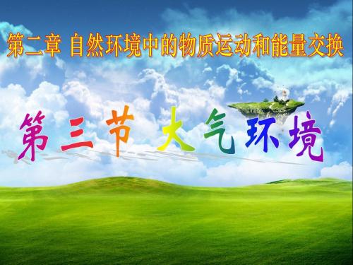 10.11.23 高一地理《2.3大气环境(1)》