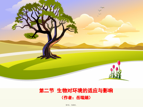 2017《生物对环境的适应与影响》教学课件.ppt