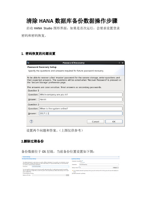 清除HANA数据库备份数据操作步骤_v1.0