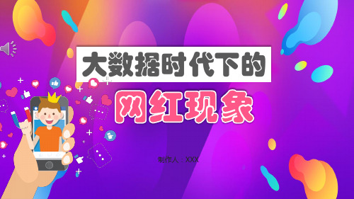 网红现象PPT