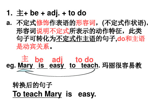 独创：不定式的主动式与被动式使用条件