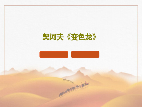 契诃夫《变色龙》共45页文档