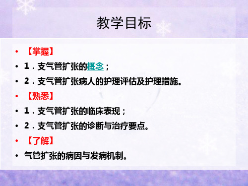 支气管扩张的护理查房演示课件