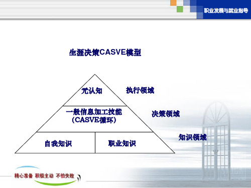 生涯决策CASVE模型ppt课件