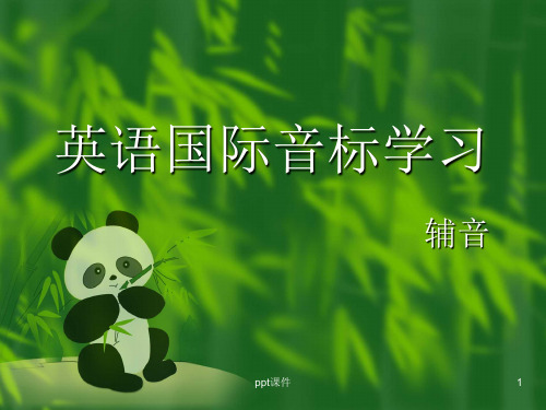英语国际音标学习辅音  ppt课件