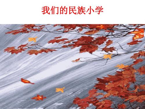 《我们的民族小学》第二课时   优质课 ppt课件