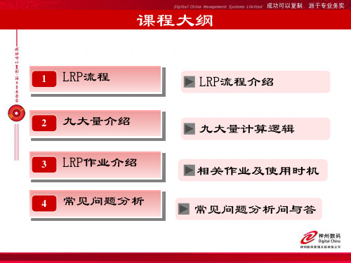易飞LRP计算逻辑九大量及常见问题解答