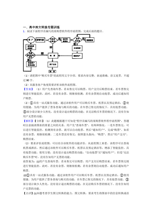 高考语文二模试题分类汇编——图文转换综合含答案