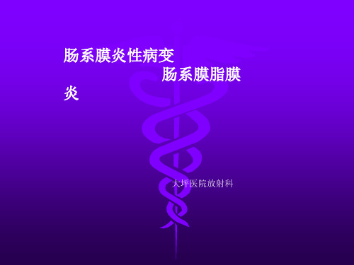 肠系膜脂膜炎影像学表现