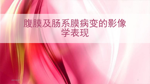 腹膜病变影像诊断及鉴别诊断