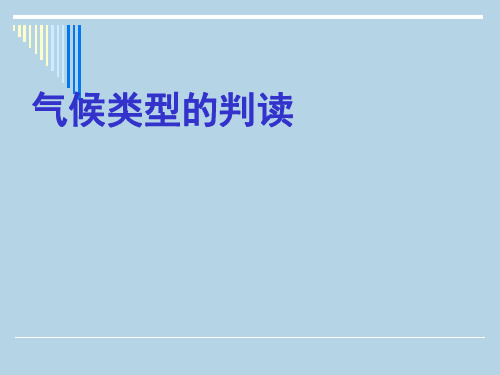 鲁教版高中地理必修一第二单元《单元活动--分析判断气候类型》优质课件(共28张PPT)