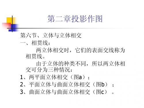 相贯线、组合体