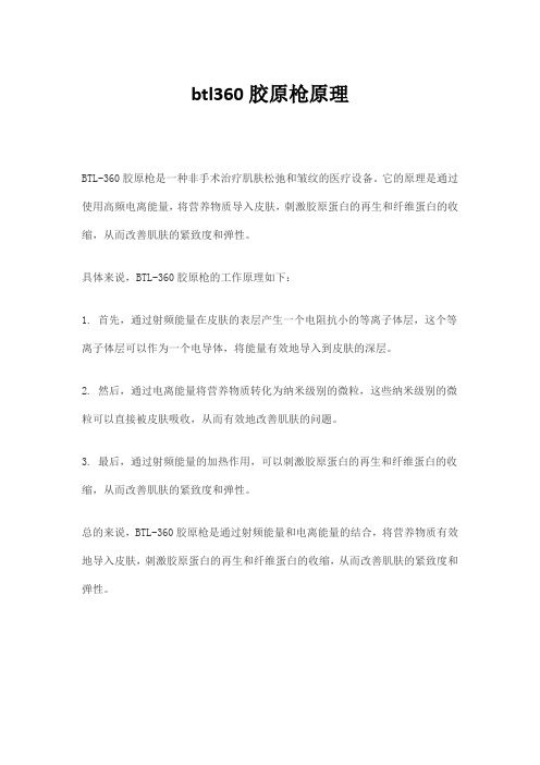 btl360胶原枪原理