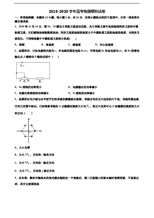 ┃试卷合集3套┃上海市金山区2023届高考物理检测试题