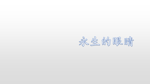 四年级下册语文课件-16 永生的眼睛(人教新课标)(共8张PPT)
