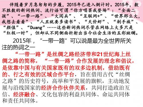2015新 积极参与国际经济竞争与合作