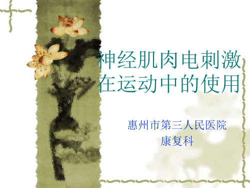 神经肌肉电刺激在运动中的使用