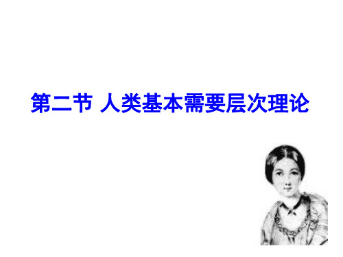 人类基本需要层次理论