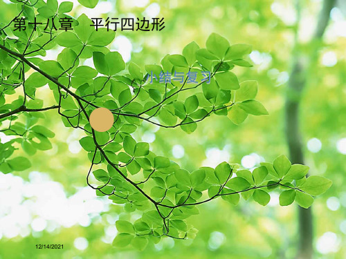 八年级数学下册 第十八章 平行四边形复习课件下册数学课件