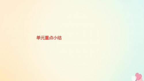 2019_2020学年高中英语Unit21HumanBiology单元重点小结课件北师大版选修7