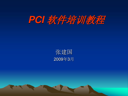 PCI图像处理-张建国