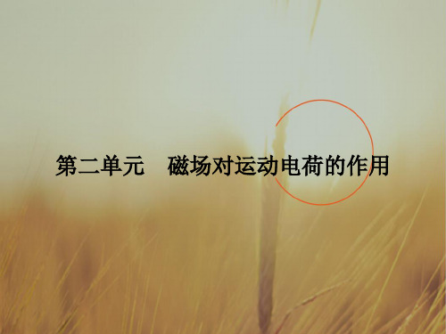 最新-2018届高考物理 第2单元  磁场对运动电荷的作用课件 新 精品 