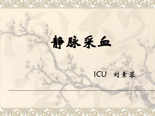 静脉采血技术规范(FJF)
