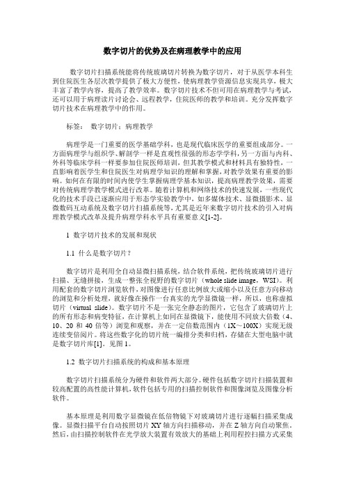 数字切片的优势及在病理教学中的应用