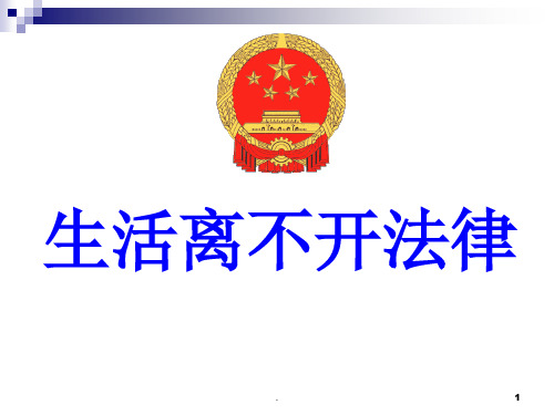 生活离不开法律ppt课件