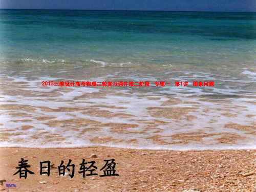 2013三维设计高考物理二轮复习课件第二阶段   专题一   第1讲   图象问题