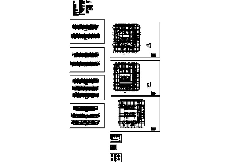 汽车旅馆群体建筑设计cad施工图