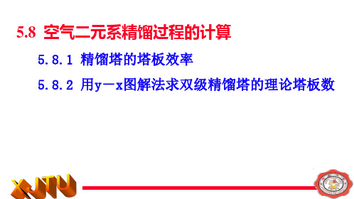 精馏塔的塔板效率