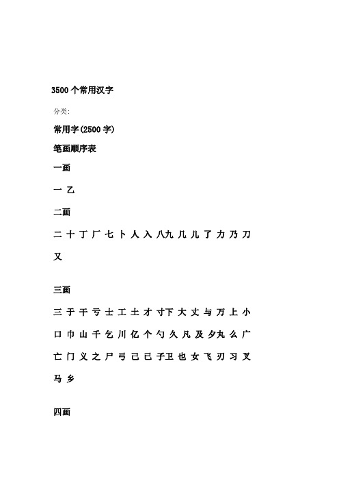 3500个常用汉字-你都认识吗