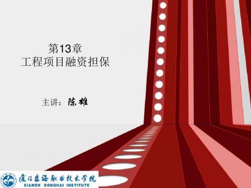 项目工程融资 第13章 杨青