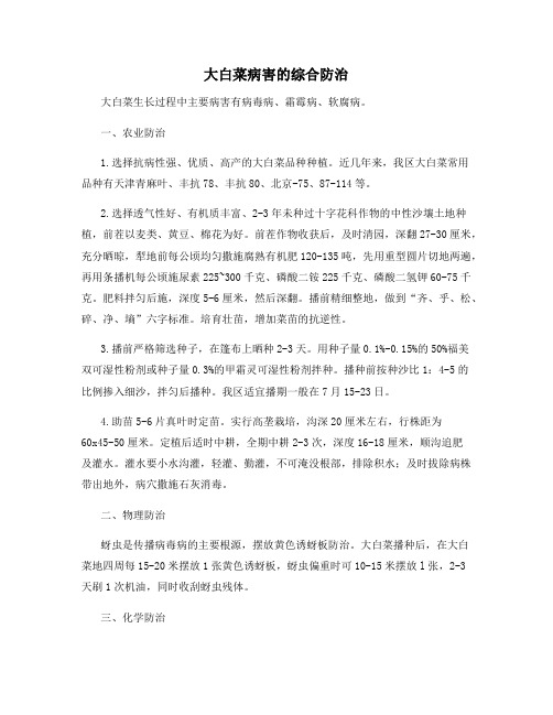 大白菜病害的综合防治