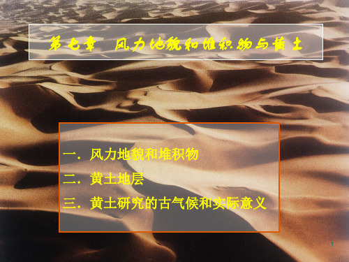 风成地貌ppt课件