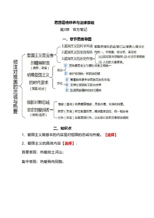 思修第3章学霸笔记