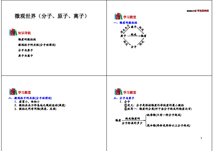 4.微观世界(分子、原子、离子)